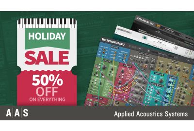 Holiday Sale: Virtuelle Instrumente von Applied Acoustics Systems im Angebot!